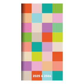 2025-2026 Check Your Colors Small Monthly Pocket Planner, 9798889611608