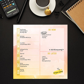 Joy Weekly Square Schedule Pad, 9781646668861