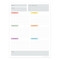 Simply Weekly Color Coded Task Pad, 9798889613176