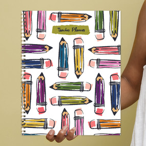 Large Undated Pencils Teacher & Homeschool Lesson Planner, 9798889612322