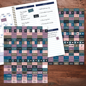 Pink & Purple Sticker Pack, 9798889612285