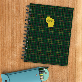 Wisconsin Green Plaid Journal, 9781643325316