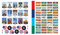 1,000 Stickers: USA by duopress labs, 9781464219009