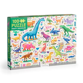 Mighty Dinosaurs 100 Piece Puzzle by Mudpuppy, Rebecca Jones, 9780735383906