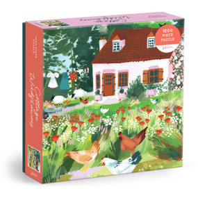 Cottage Wildflowers 1000 Piece Puzzle in a Square Box by Galison, Joanna Clay, 9780735384088