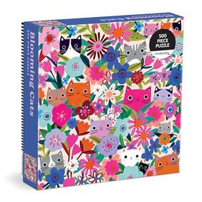 Blooming Cats 500 Piece Family Puzzle by Mudpuppy, Tara Lilly, 9780735384163
