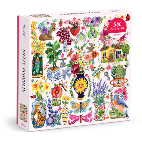Buzzy Bouquets 500 Piece Puzzle by Galison, Jennifer Orkin Lewis, 9780735384422