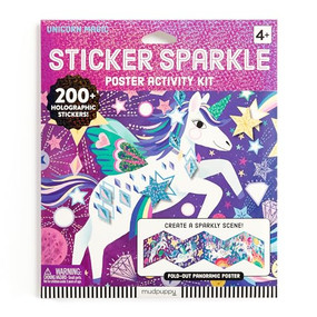 Unicorn Magic Sticker Sparkle Poster Activity Kit by Mudpuppy, Rebecca Jones, 9780735384477