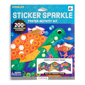 Ocean Life Sticker Sparkle Poster Activity Kit by Natalie Marshall, 9780735384484