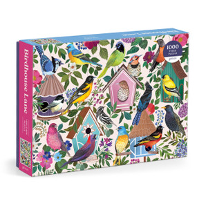 Birdhouse Lane 1000 Piece Puzzle by Galison, Christine De Carvalho, 9780735384644