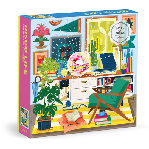 Disco Life 500 Piece Foil Puzzle by Galison, Eurekart Studio, 9780735384712