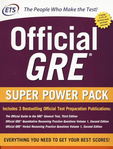 Official GRE Super Power Pack, Second Edition by Educational Testing Service, 9781260026399