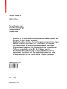 Einfach Bauen II (Erkenntnisse) (German Edition) by Anne Niemann, Florian Nagler, 9783035627435