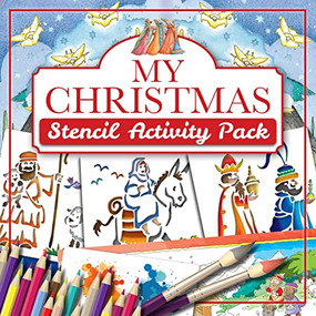 My Christmas Stencil Activity Pack by Tim Dowley, Roger Langton, 9781781283042