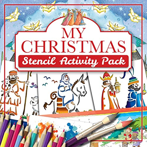 My Christmas Stencil Activity Pack by Tim Dowley, Roger Langton, 9781781283042