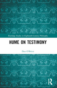 Hume on Testimony by Dan O'Brien, 9781032357041