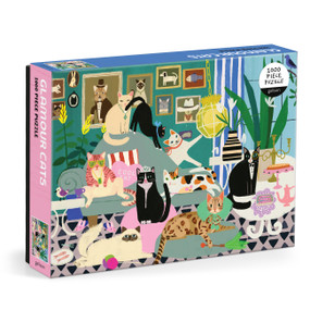 Glamour Cats 1000 Piece Puzzle by Galison, Anne Bentley, 9780735384491