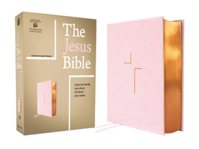 The Jesus Bible, ESV Edition, Leathersoft over Board, Pink (Sixty-Six Books. One Story. All About One Name.) by Passion Publishing, Zondervan, 9780310466482