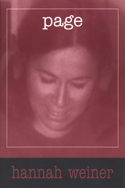 Page by Hannah Weiner, 9780937804629