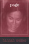 Page by Hannah Weiner, 9780937804629