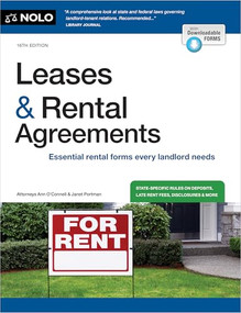 Leases & Rental Agreements - 9781413332728 by Ann O'Connell, Janet Portman, 9781413332728