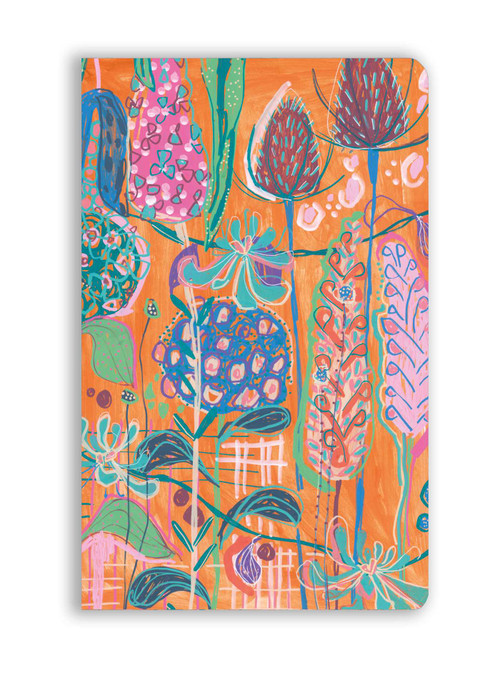 Lucy Innes Williams: Orange Hydrangeas (Soft Touch Journal) by Flame Tree Studio, 9781835622186