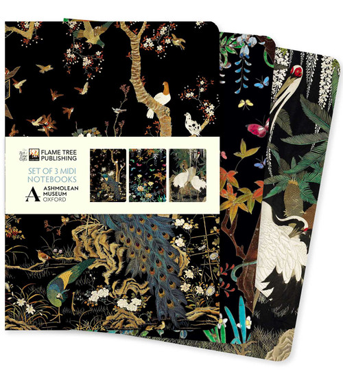 Ashmolean Museum Set of 3 Midi Notebooks by Flame Tree Studio, 9781835622216