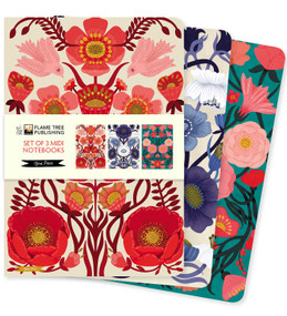 Nina Pace Set of 3 Midi Notebooks by Flame Tree Studio, 9781835622223