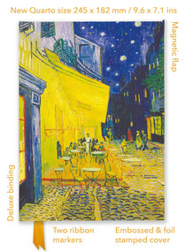 Vincent van Gogh: Café Terrace (Foiled Quarto Journal) by Flame Tree Studio, 9781835622230