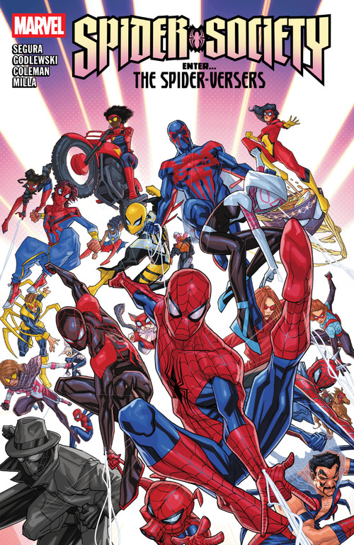 Spider-Society: Enter...the Spider-Versers by Alex Segura, Steve Godlewski, Ruairi Coleman, Salvador Larroca, Pete Woods, 9781302959272