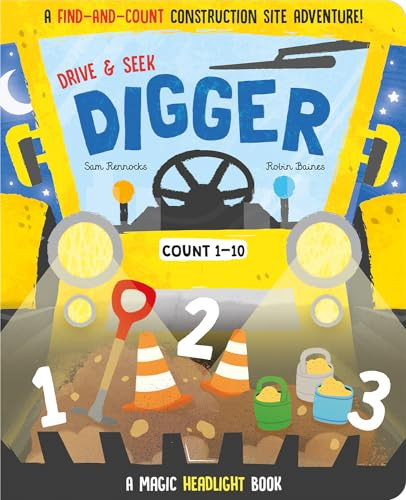 Drive & Seek Digger - A Magic Find & Count Adventure by Jenny Copper, Robin Baines, Sam Rennocks, 9781801058360