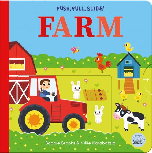 Push, Pull, Slide! Farm by Bobbie Brooks, Villie Karabatzia, 9781836160632