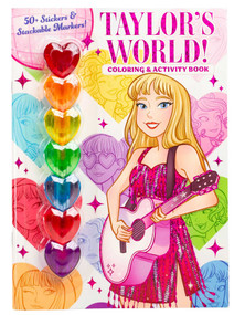 Taylor's World! Coloring and Activity Book with 50+ Stickers & Stackable Markers! by Delaney Foerster, Kaley McCabe, 9781667209135