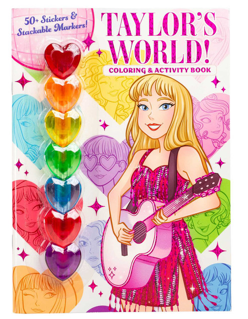 Taylor's World! Coloring and Activity Book with 50+ Stickers & Stackable Markers! by Delaney Foerster, Kaley McCabe, 9781667209135