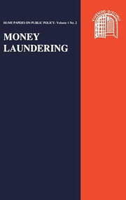 Money Laundering (Hume Papers on Public Policy 1.2) by Hector MacQueen, 9780748604852