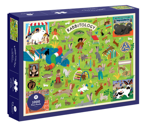 Rabbitology 1000 Piece Puzzle by Camilla Pintonato, 9781797231662
