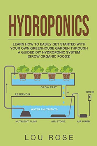 Hydroponics:Learn How to Easily Get Started with Your Own Greenhouse Garden Through a Guided DIY Hydroponic System (Grow Organic Foods) by Daniele Bonaddio, Lou Rose, 9781393513704