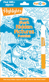 Neon Shark Hidden Pictures Puzzles by Highlights, 9781639622955