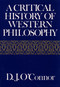 Critical History of Western Philosophy by D.j. O'connor, 9780029238400