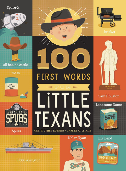 100 First Words for Little Texans by Christopher Robbins, Gareth Williams, 9781641708944