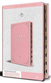Biblia RVR 1960 letra grande tamaño manual, Piel rosada con índice / Spanish Bible RVR 1960 Handy Size Large Print Leathersoft pink with index by Reina Valera Revisada 1960, 9798890982131