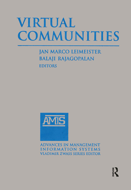 Virtual Communities: 2014 by Jan Marco Leimeister, Rajagopolan Balaji, 9781032928371