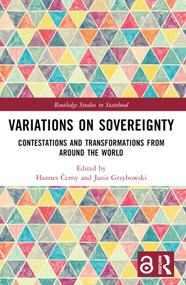 Variations on Sovereignty (Contestations and Transformations from around the World) - 9781032262819 by Hannes Černy, Janis Grzybowski, 9781032262819