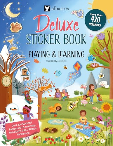 Deluxe Sticker Book: Playing and Learning by Joli Hannah, Anna Jones, 9788000074696