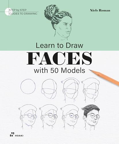 Learn to Draw Faces with 50 Models by Niels Roman, 9788410650206