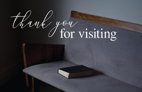 Visitor Postcard: Thank You for Visiting (Package of 25) by Broadman Church Supplies Staff, 9781430092094
