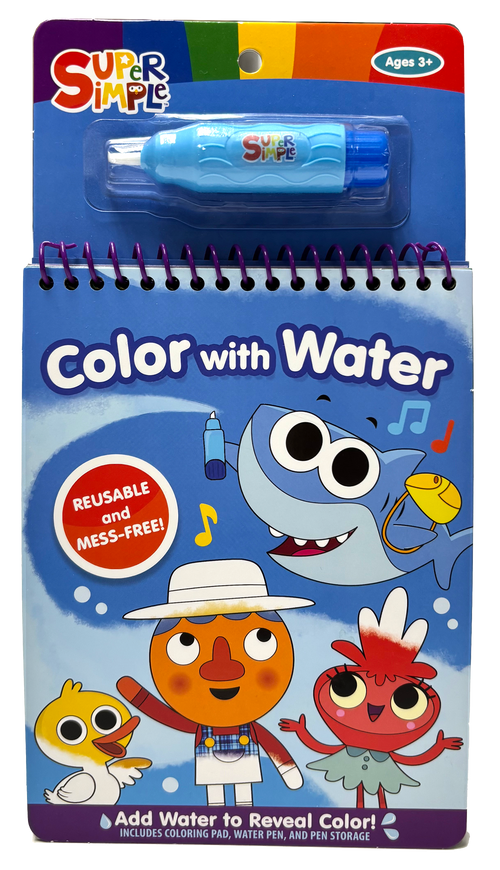 Super Simple Color with Water by Super Simple & Dover Publications, 9780486854250