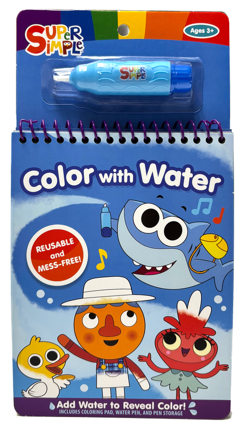 Super Simple Color with Water by Super Simple & Dover Publications, 9780486854250
