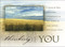 Postcard: Thinking of You (Package of 25) (Philippians 1:3-4 (KJV)) by Broadman Church Supplies Staff, 9780805459845