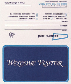 Visitor Card - Folded (Package of 100) (Form WV-7) by Broadman Church Supplies Staff, 9780805474107